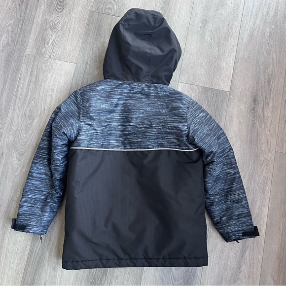 Children’s Place Boys Black and Gray Hooded 3-in-1 Jacket Medium - Picture 5 of 13